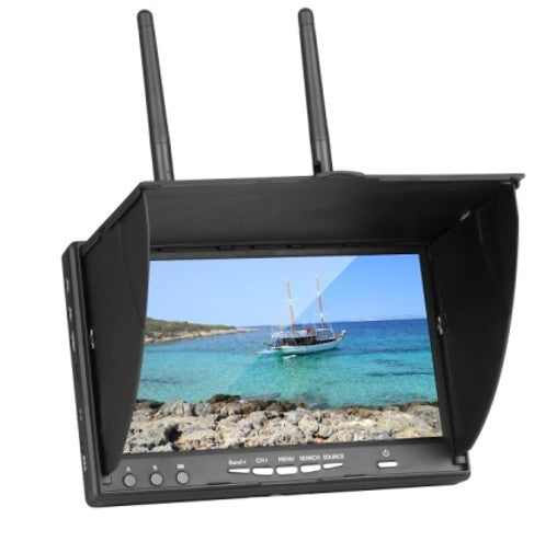 FPV Monitor with DVR 5.8G 40 CH 7 Inch LCD Screen Monitor 800 x 480 Dual Diversity Receiver